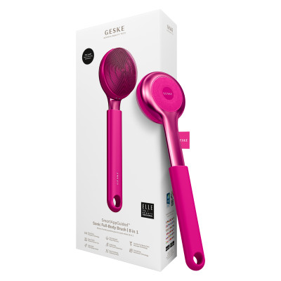 Ультразвукова щітка для всього тіла GESKE Sonic Full-Body Brush&Intensive Exfoliator 8 в 1 magenta