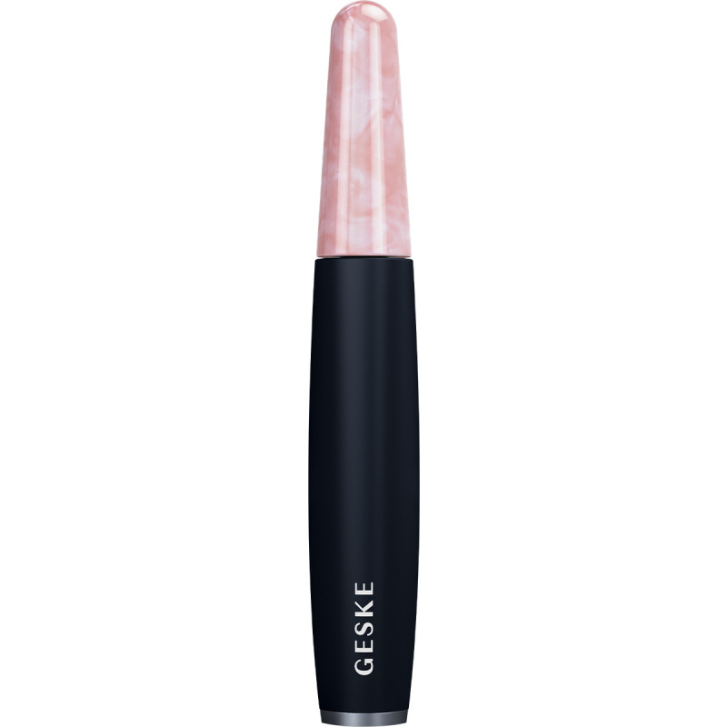 Ручка-масажер для обличчя з рожевим кварцом GESKE SmartAppGuided Rose Quartz & Depuffing Pen 6in1 black