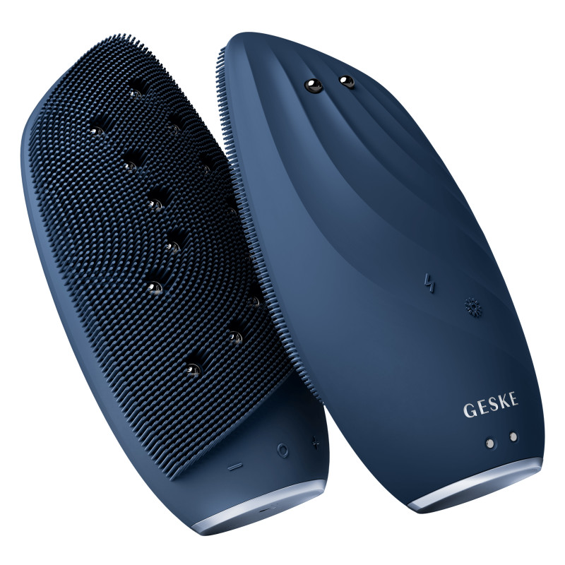Очищувальна щітка для обличчя GESKE Sonic Thermo Facial Brush&Face-Lifter 8 в 1 midnight