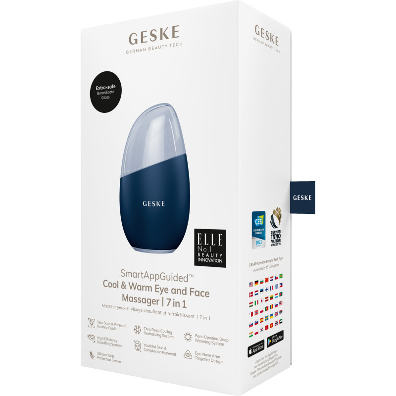 Масажер для обличчя GESKE Cool&Warm Eye and Face Massager 7 в 1 midnight