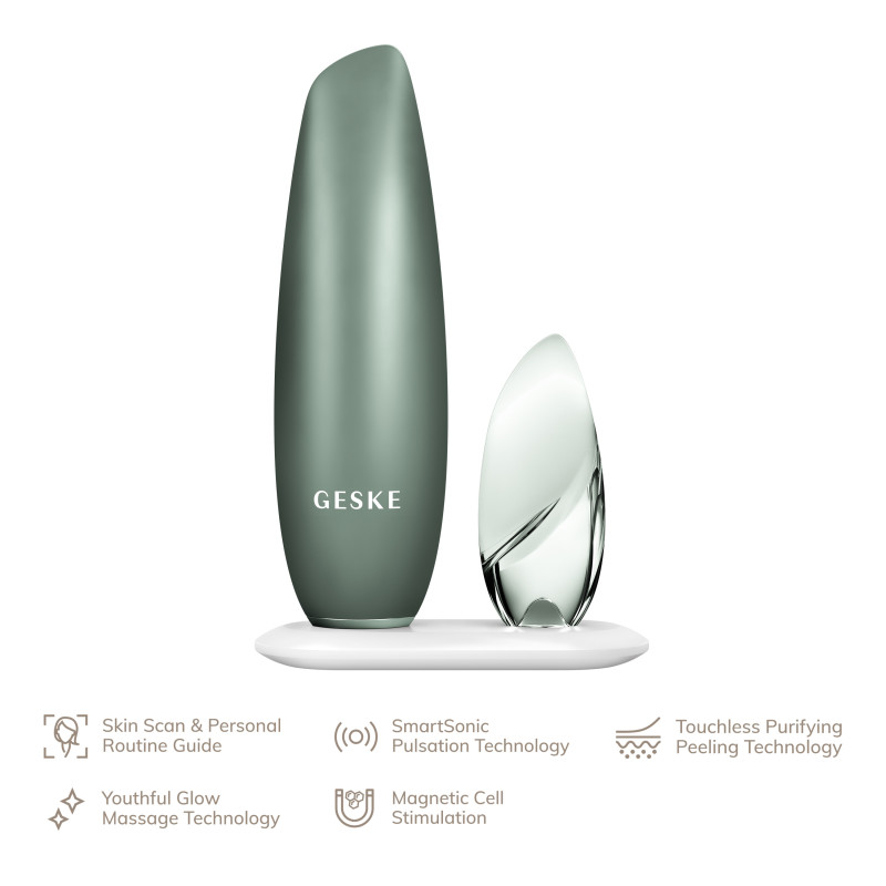 Безконтактна магнітна пілінг-маска GESKE Touchless Magnetic Peeling Mask 5 в 1 green