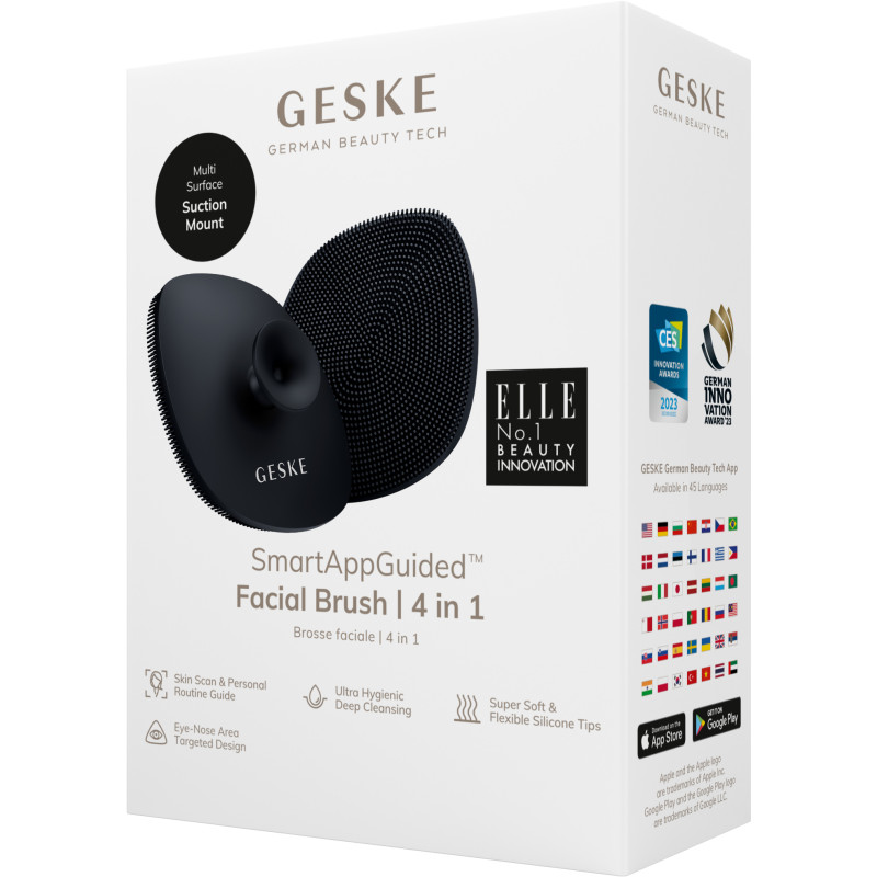 Щітка для обличчя GESKE Facial Brush з тримачем black