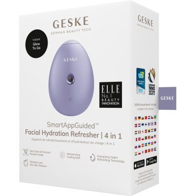 Електронний освіжувач для зволоження обличчя GESKE Facial Hydration Refresher 4 в 1 purple