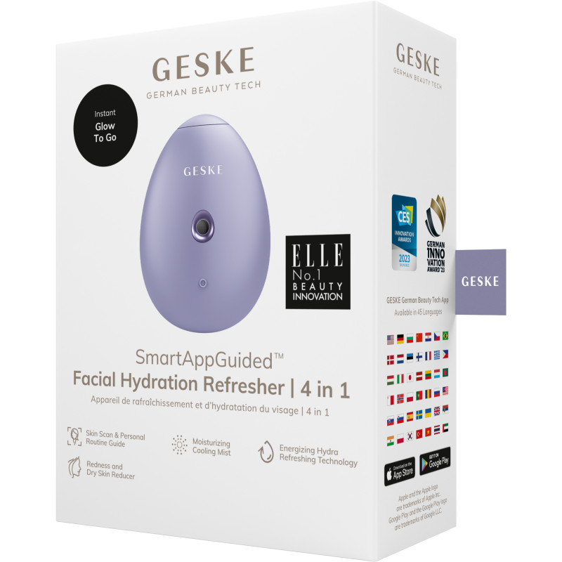 Електронний освіжувач для зволоження обличчя GESKE Facial Hydration Refresher 4 в 1 purple