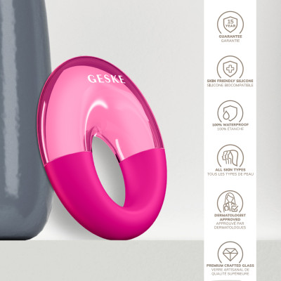Масажер для очей GESKE Cool&Warm Eye Massager 7 в 1 magenta