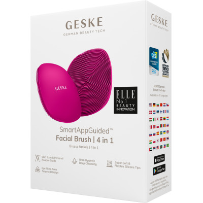 Щітка для обличчя GESKE Facial Brush 4 в 1 magenta