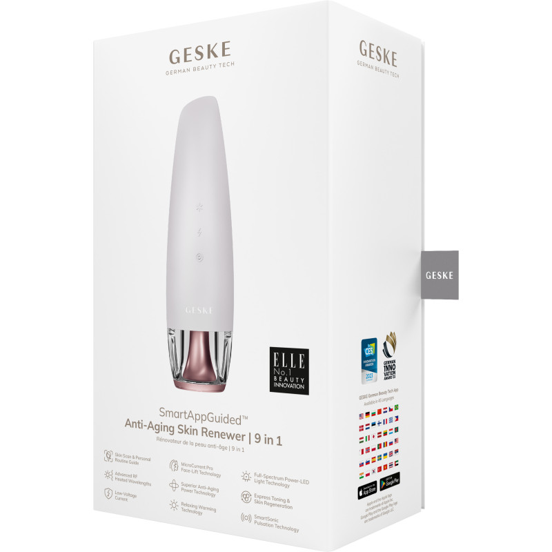 Антивіковий LED-випромінювач для відновлення шкіри обличчя GESKE Anti-Aging Skin Renewer starlight