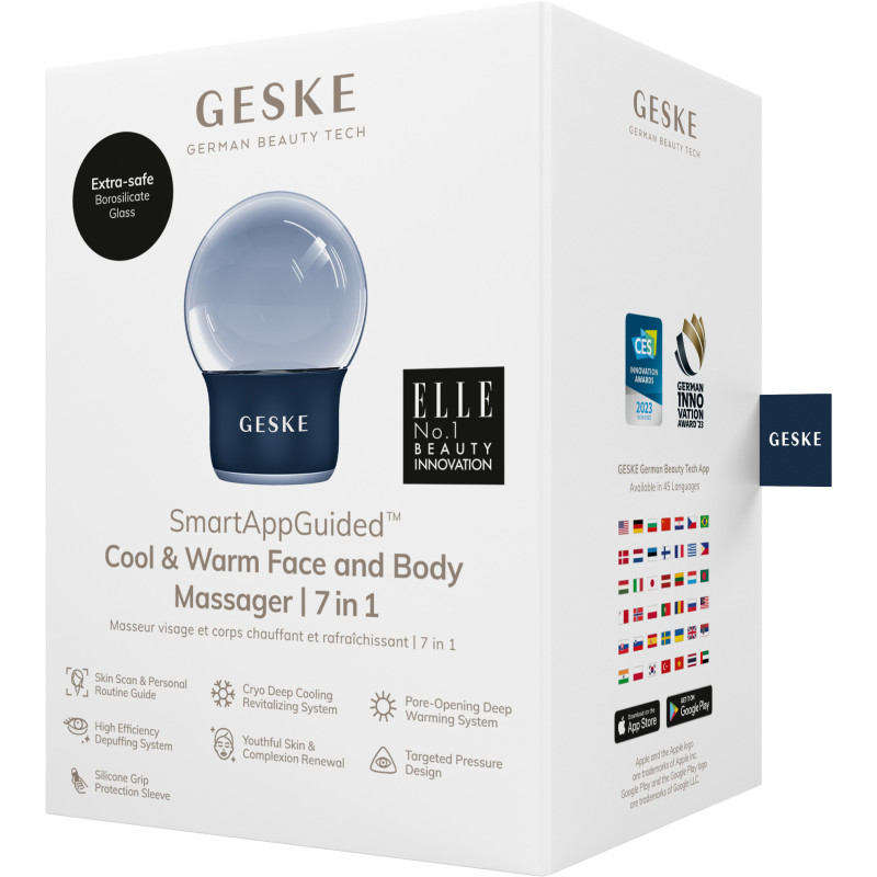 Масажер для обличчя і тіла GESKE Cool&Warm Face and Body Massager 7 в 1 midnight