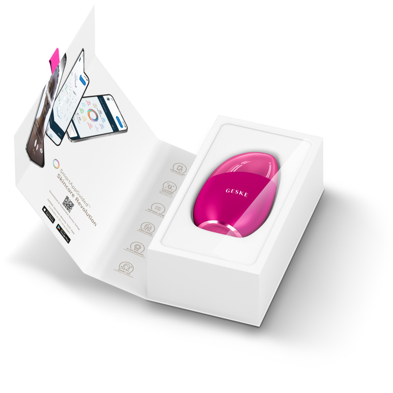 Масажер для обличчя GESKE Cool&Warm Eye and Face Massager 7 в 1 magenta