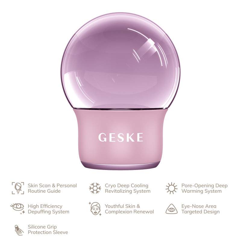 Масажер для обличчя і тіла GESKE Cool&Warm Face and Body Massager 7 в 1 pink