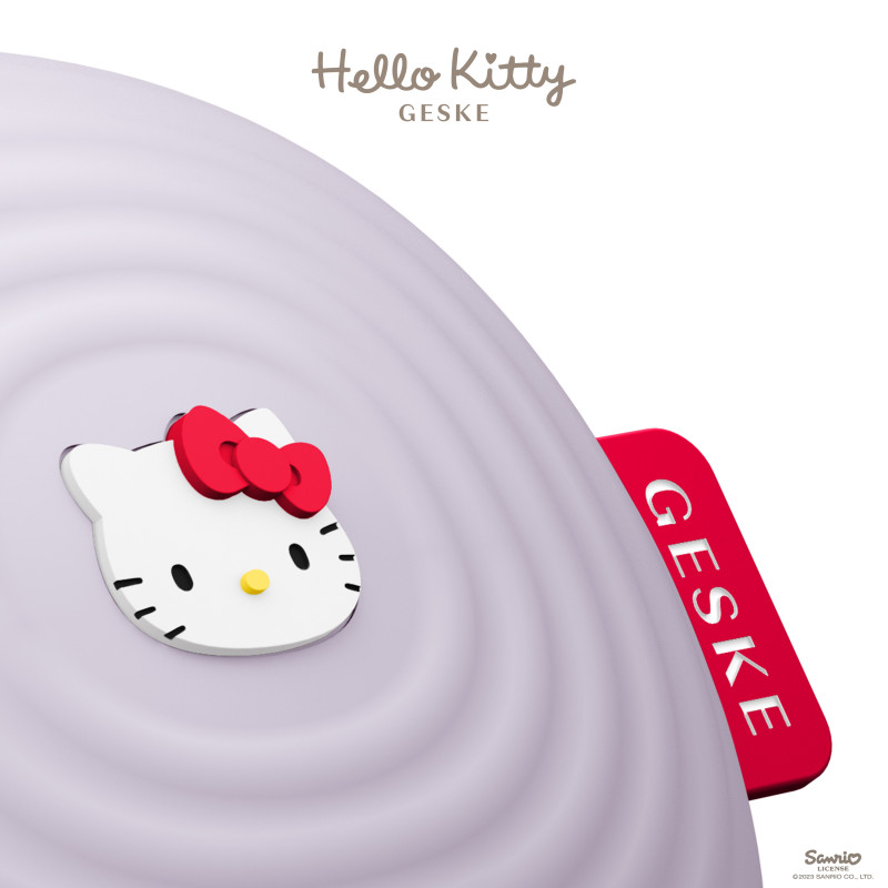 Електронна ультразвукова щітка для обличчя GESKE Sonic Facial Brush 4 в 1 by Hello Kitty purple