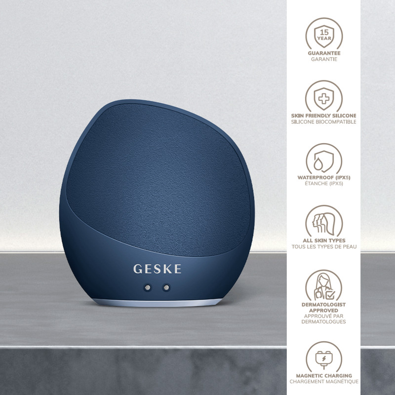 Ультразвукова щітка для тіла та інтенсивний пілінг GESKE Sonic Body Brush&Intensive Exfoliator 7 в 1 midnight