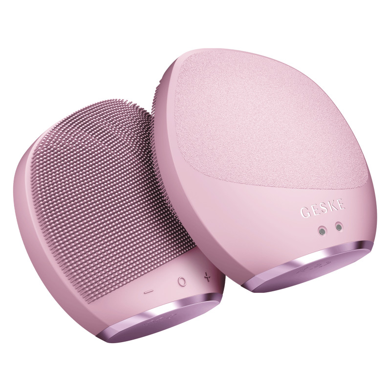 Ультразвукова щітка для тіла та інтенсивний пілінг GESKE Sonic Body Brush&Intensive Exfoliator pink