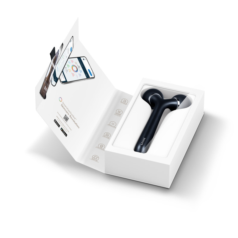 Електронний ультразвуковий ролик для обличчя та тіла GESKE Sonic Facial&Body Roller 4 в 1 black