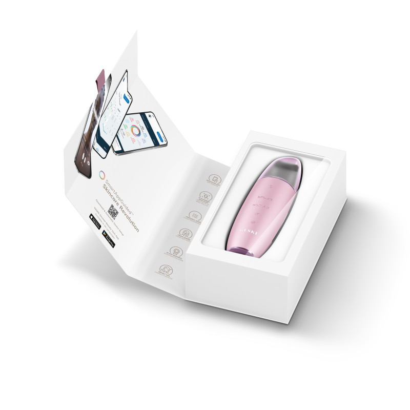 Мікрострумовий скрабер для шкіри та усунення чорних точок GESKE MicroCurrent Skin Scrubber&Blackhead Remover pink