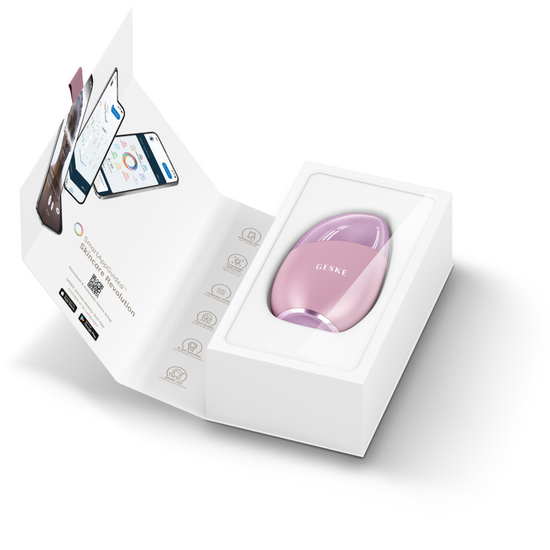 Масажер для обличчя GESKE Cool&Warm Eye and Face Massager 7 в 1 pink