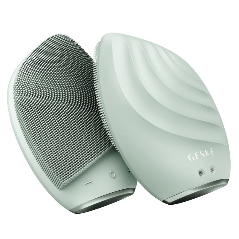 Електронна ультразвукова щітка для обличчя GESKE Sonic Facial Brush 5 в 1 green