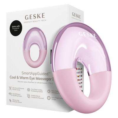Масажер для очей GESKE Cool&Warm Eye Massager 7 в 1 pink Масажер для очей GESKE Cool&Warm Eye Massager 7 в 1 pink