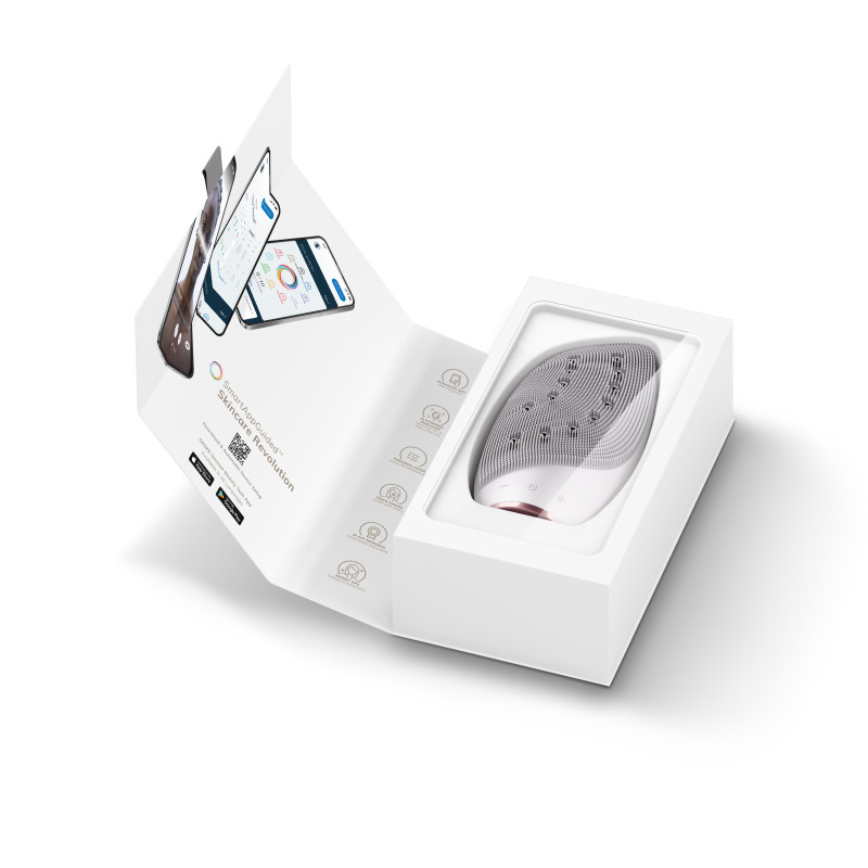 Очищувальна щітка для обличчя GESKE Sonic Thermo Facial Brush&Face-Lifter starlight