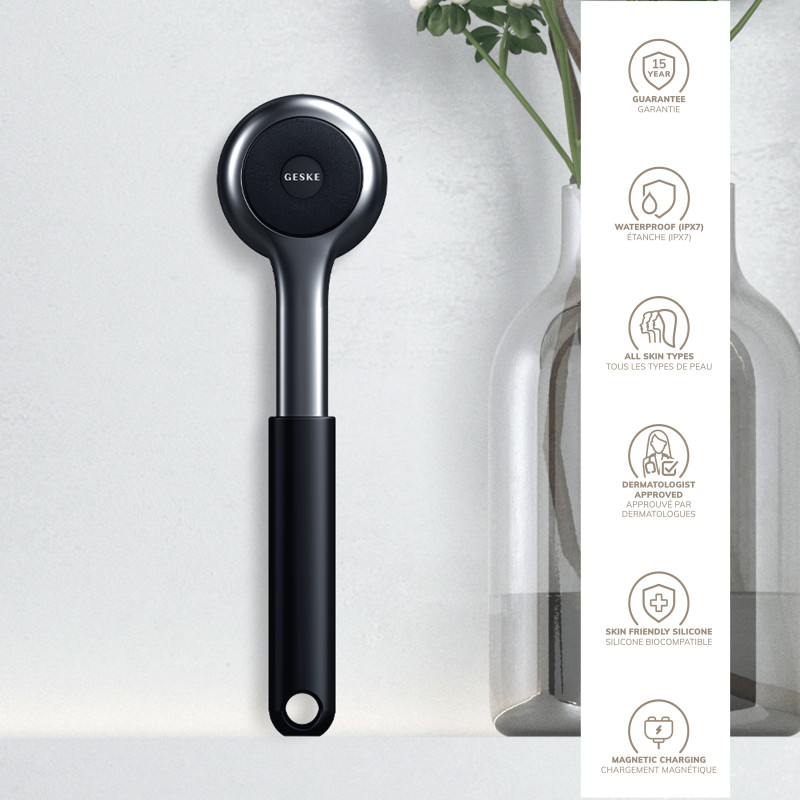 Ультразвукова щітка для всього тіла GESKE Sonic Full-Body Brush&Intensive Exfoliator black