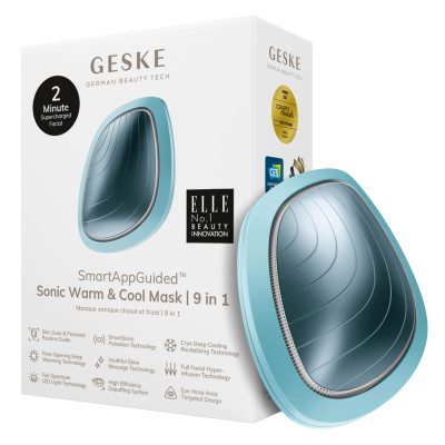 Ультразвукова маска тепло та холод GESKE Sonic Warm&Cool Mask 9 в 1 turquoise Ультразвукова маска тепло та холод GESKE Sonic Warm&Cool Mask 9 в 1 turquoise