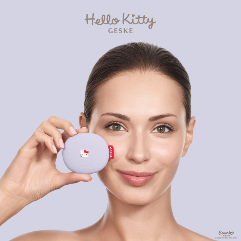 Щітка для обличчя GESKE Facial Brush 3 в 1 by Hello Kitty purple