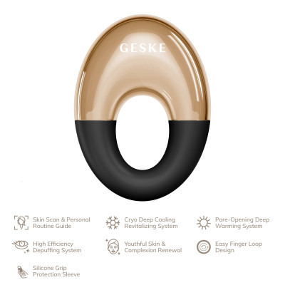 Масажер для очей GESKE Cool&Warm Eye Massager gray