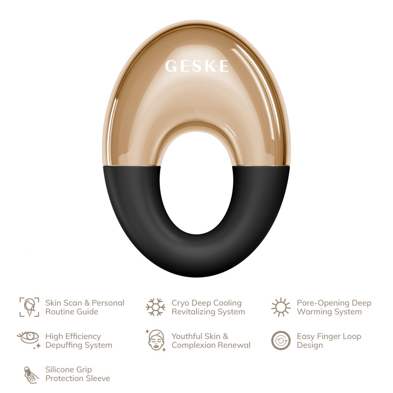 Масажер для очей GESKE Cool&Warm Eye Massager gray