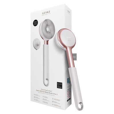 Звукова світлодіодна щітка для всього тіла GESKE Sonic LED Full-Body Brush&Intensive Exfoliator 9 в 1 starlight