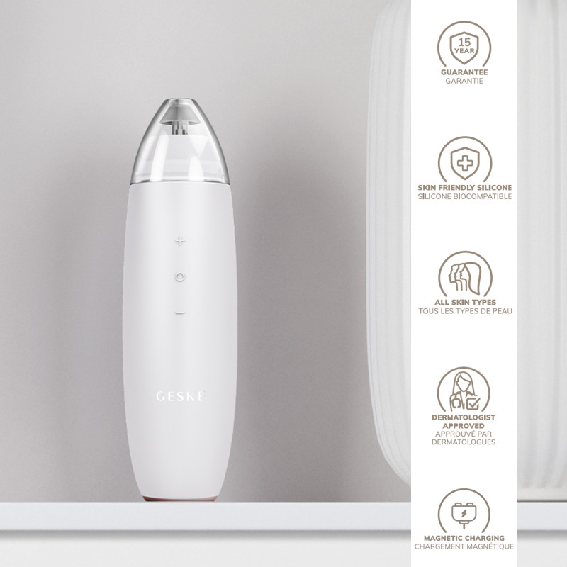 Мікродермабразійний пристрій для видалення чорних цяток GESKE MicroDermabrasion Blackhead Remover 7 в 1 starlight
