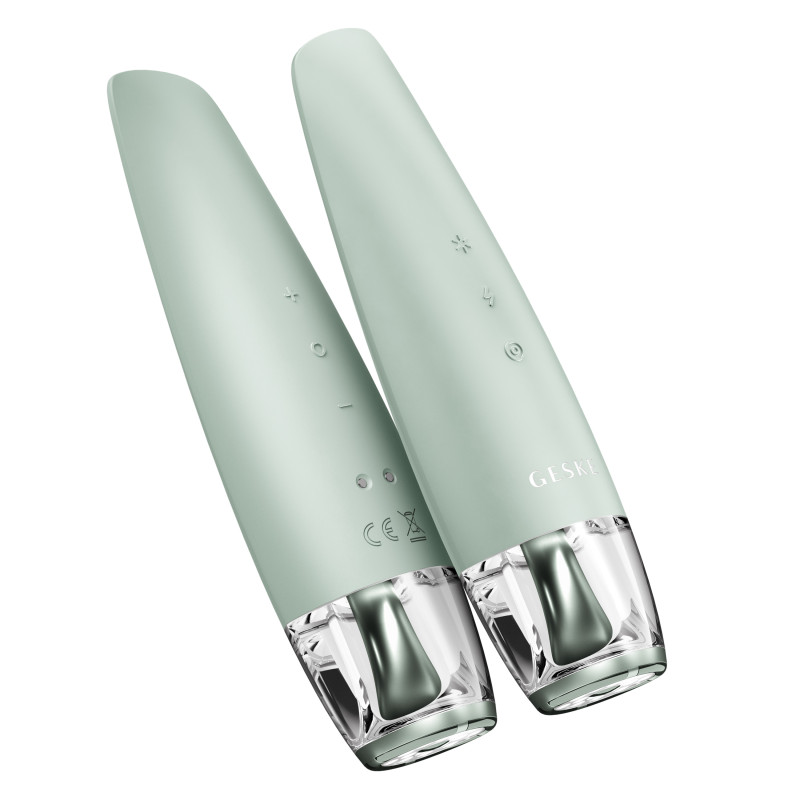 Антивіковий LED-випромінювач для відновлення шкіри обличчя GESKE Anti-Aging Skin Renewer 9 в 1 green