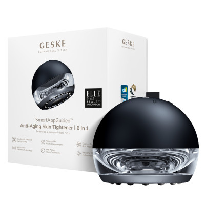 Масажер для підтяжки шкіри обличчя GESKE Anti-aging Skin Tightener 6 в 1 black