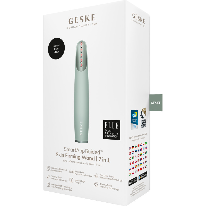 Пристрій для зміцнення і тонізації шкіри обличчя GESKE Skin Firming Wand green