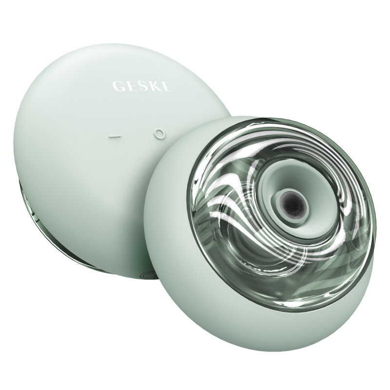 Масажер для обличчя та тіла GESKE Sonic Cool&Warm Face and Body Massager 9 в 1 green