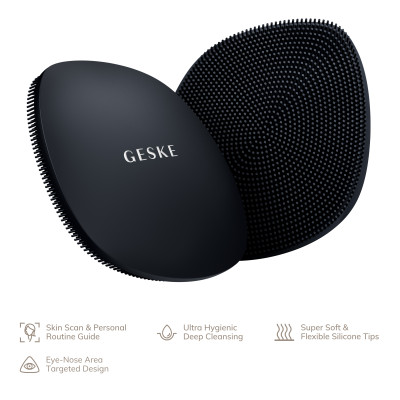 Щітка для обличчя GESKE Facial Brush 4 в 1 black
