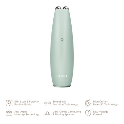 Мікрострумова ручка для підтяжки обличчя GESKE MicroCurrent Face-Lift Pen green