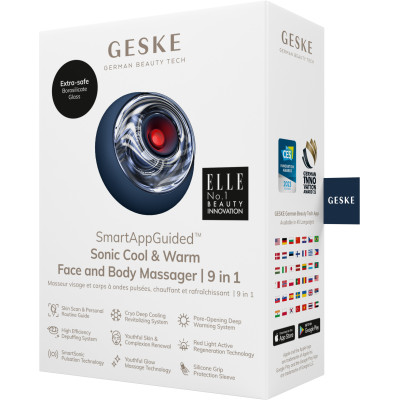 Масажер для обличчя та тіла GESKE Sonic Cool&Warm Face and Body Massager 9 в 1 midnight