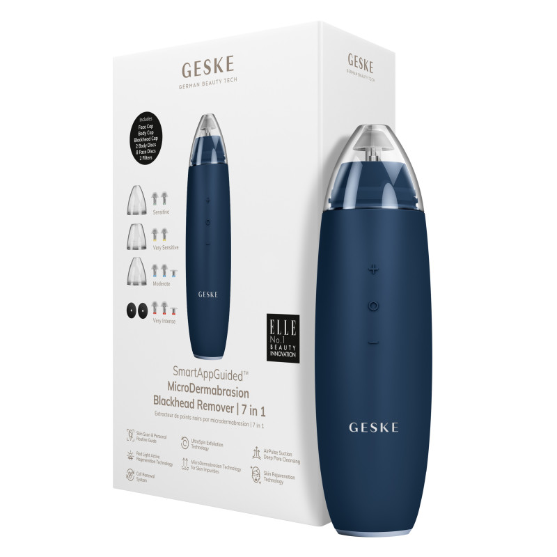 Мікродермабразійний пристрій для видалення чорних цяток GESKE MicroDermabrasion Blackhead Remover 7 в 1 midnight