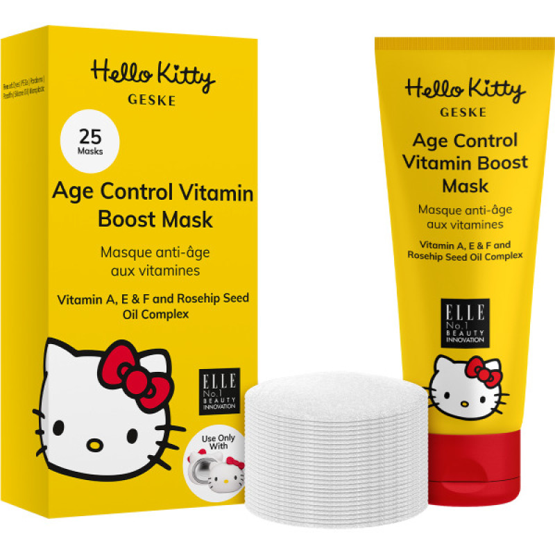 Антивікова маска з вітамінним комплексом GESKE Age Control Vitamin Boost Mask by Hello Kitty Head 25 шт