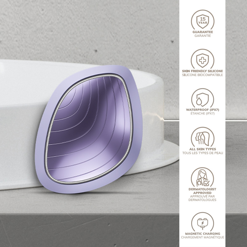 Ультразвукова маска тепло та холод GESKE Sonic Warm&Cool Mask 9 в 1 purple