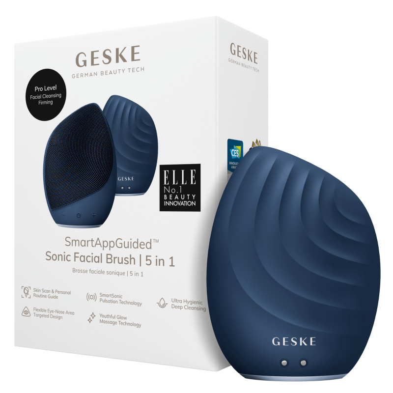 Електронна ультразвукова щітка для обличчя GESKE Sonic Facial Brush 5 в 1 midnight