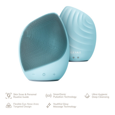 Електронна ультразвукова щітка для обличчя GESKE Sonic Facial Brush 5 в 1 turtoise