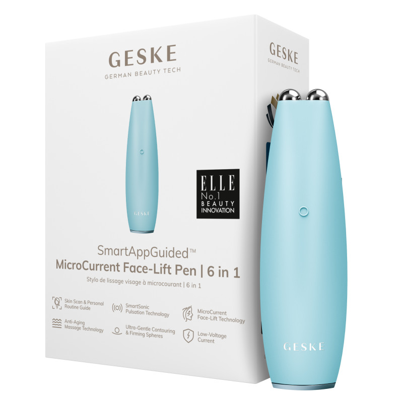 Мікрострумова ручка для підтяжки обличчя GESKE MicroCurrent Face-Lift Pen turquoise