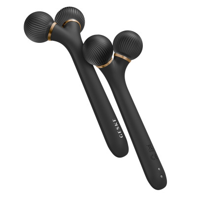 Електронний ультразвуковий ролик для обличчя GESKE Sonic Facial Roller 4 в 1 gray