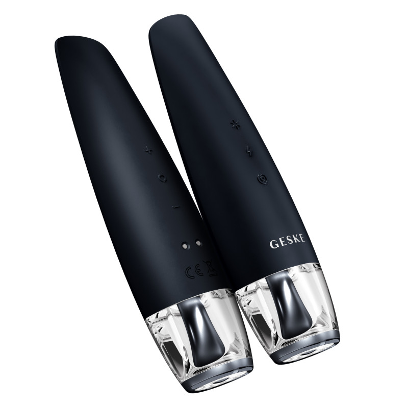 Антивіковий LED-випромінювач для відновлення шкіри обличчя GESKE Anti-Aging Skin Renewer 9 в 1 black