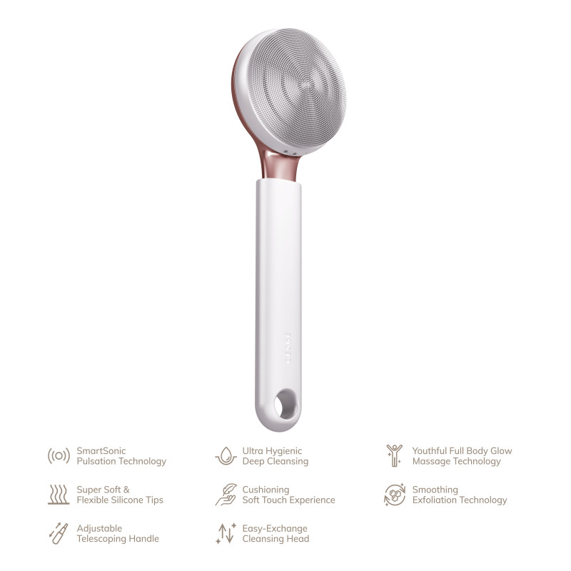Ультразвукова щітка для всього тіла GESKE Sonic Full-Body Brush&Intensive Exfoliator 8 в 1 starlight
