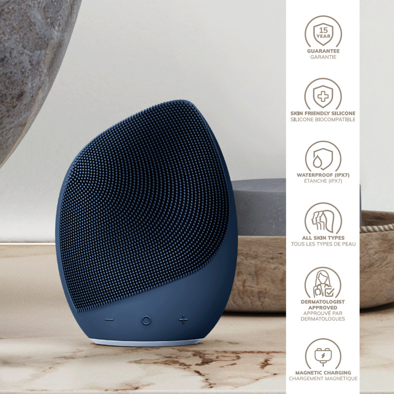 Електронна ультразвукова щітка для обличчя GESKE Sonic Facial Brush 5 в 1 midnight