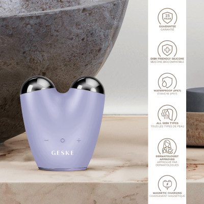 Мікрострумовий підтягувач обличчя GESKE MicroCurrent Face-Lifter purple