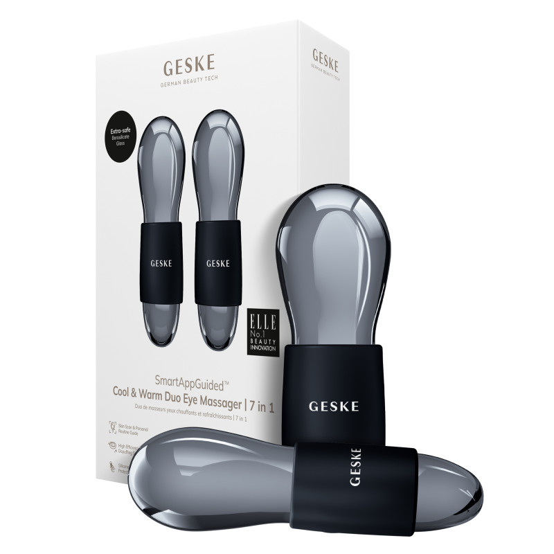 Подвійний масажер для очей GESKE Cool&Warm Duo Eye Massager black