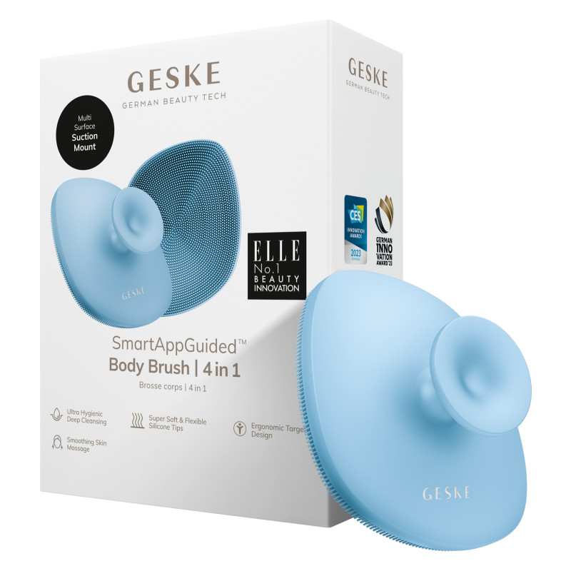 Щітка для тіла GESKE Body Brush 4 в 1 aquamarine